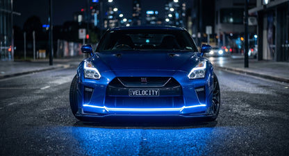 Dynamic LED Hood Light Strip with Turn Signal – Car DRL Upgrade