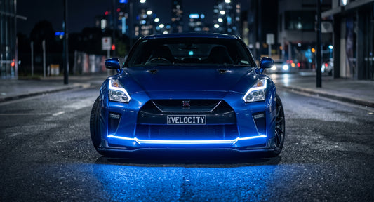 Dynamic LED Hood Light Strip with Turn Signal – Car DRL Upgrade