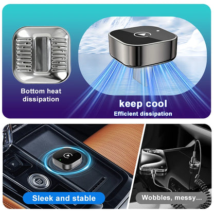 Wireless CarPlay Adapter for iPhone – Plug & Play Wired to Wireless Upgrade (2-in-1)